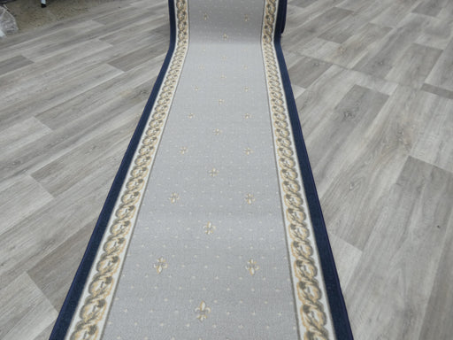 "French Lily" Non Slip Rubber Back Runner 80cm Wide x Cut To Order- Rugs Direct