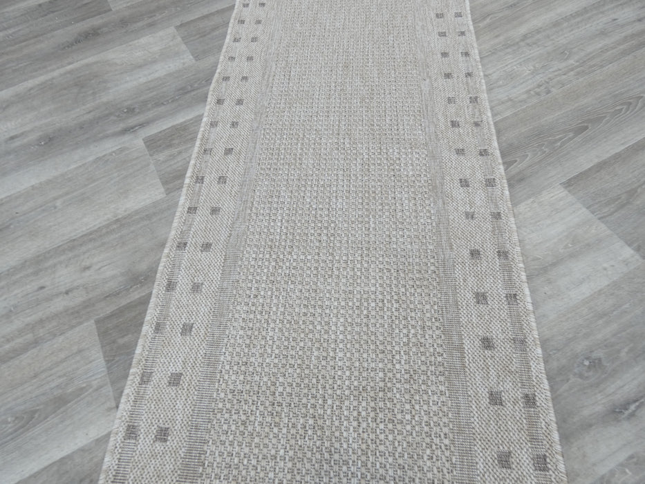 "Casa" Sisal Look Flatweave Rubber Back Runner 67cm Wide x Cut To Order- Rugs Direct 