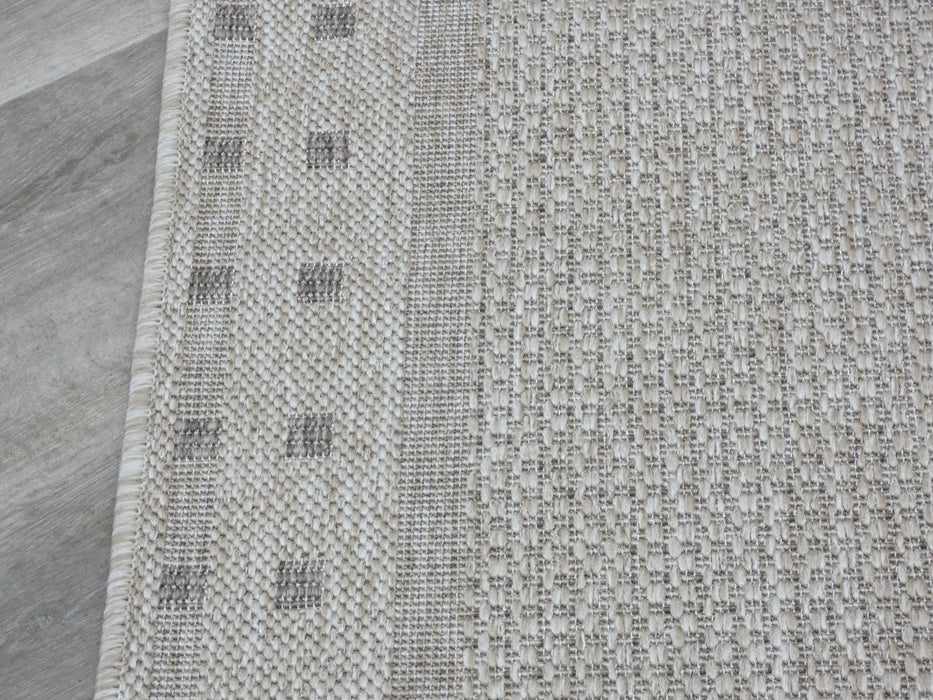 "Casa" Sisal Look Flatweave Rubber Back Runner 67cm Wide x Cut To Order- Rugs Direct 