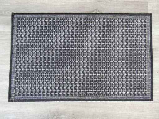 "Obsidian" Sisal Look Flatweave Rubber Back Indoor/Outdoor Rug- Rugs Direct 