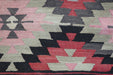 Turkish Hand Made Vintage Kilim Lumbar Pillow Cover (Size: 40 x 60cm)-Rugs Direct
