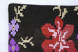 Turkish Hand Made Vintage Kilim Lumbar Pillow Cover (Size: 40 x 60cm)-Rugs Direct