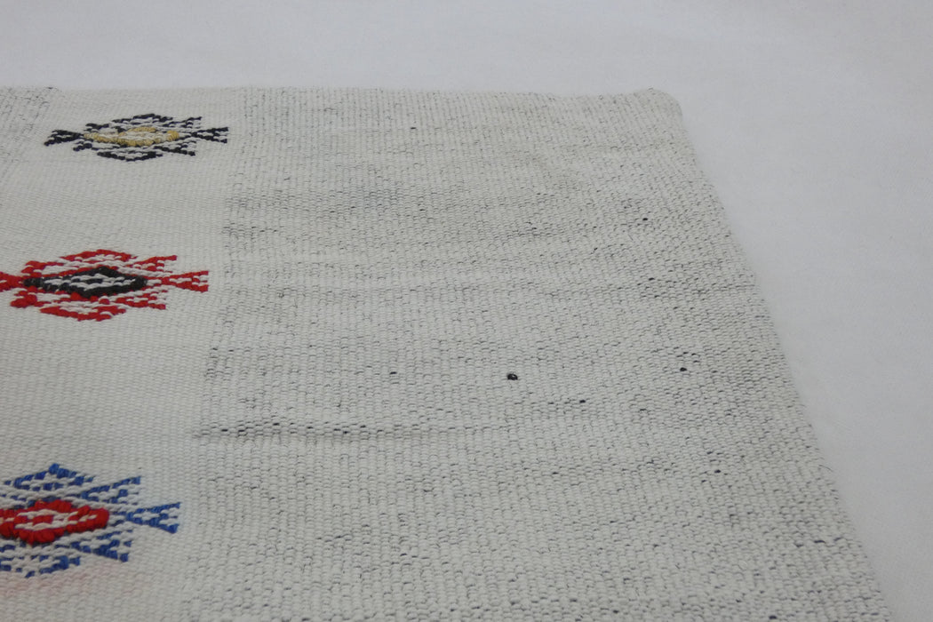 Turkish Hand Made Vintage Kilim Lumbar Pillow Cover (Size: 40 x 60cm)-Rugs Direct