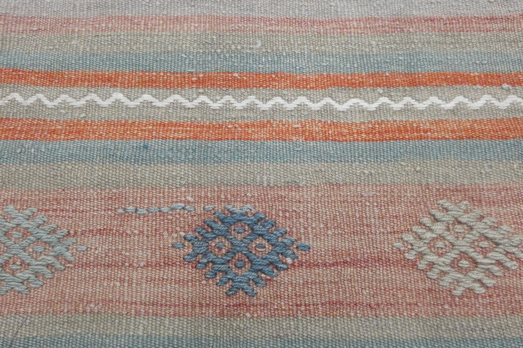 Turkish Hand Made Vintage Kilim Lumbar Pillow Cover (Size: 30 x 50cm)-Rugs Direct