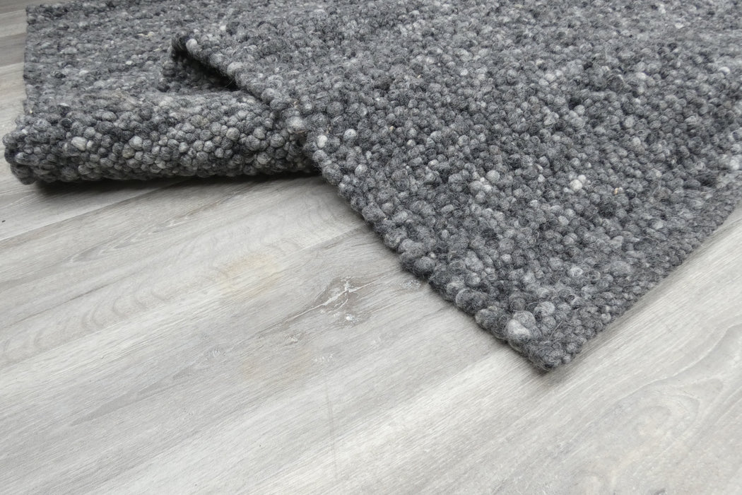 Luxurious Handcrafted Natural Dark Hilly Rug (1539) – Size: 90 x 180cm- Rugs Direct