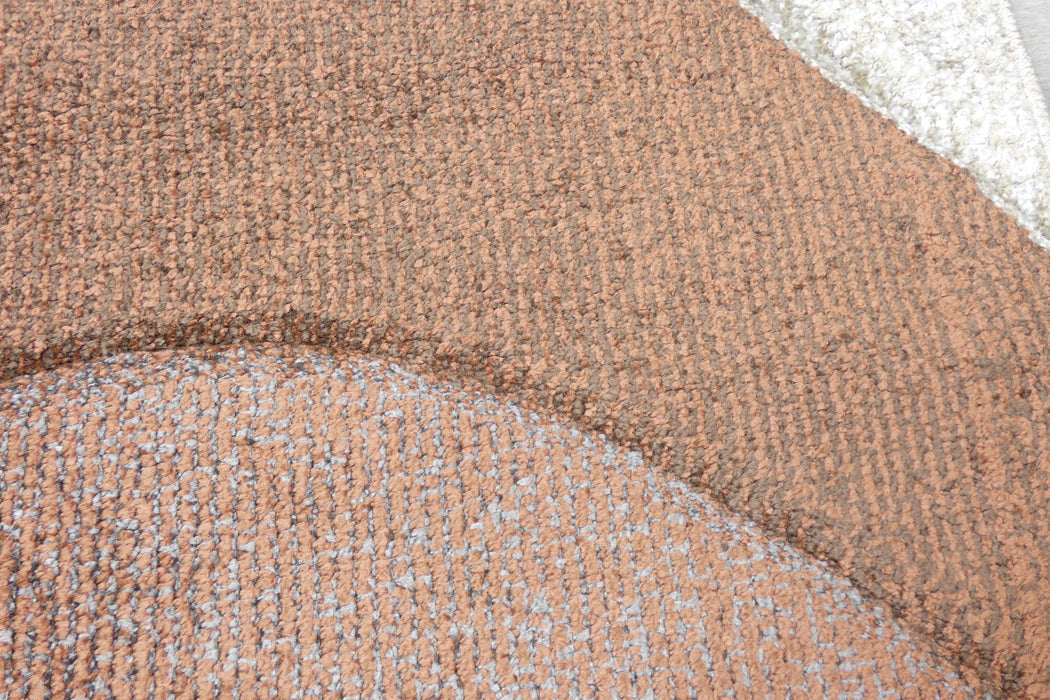 Rocky Earthy Rug Kimya Collection Retro Wave Rug in Earthy Tones – Bold and Flowing Des ...
