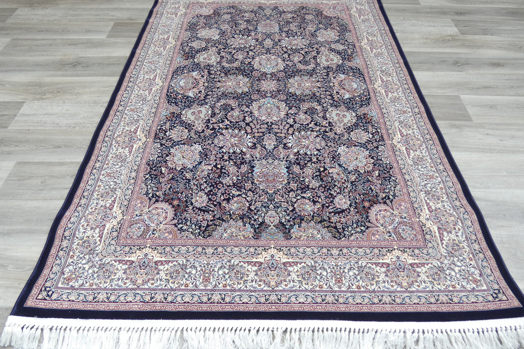 Anahita Collection Rug - Royal Medallion in Navy- Rugs Direct