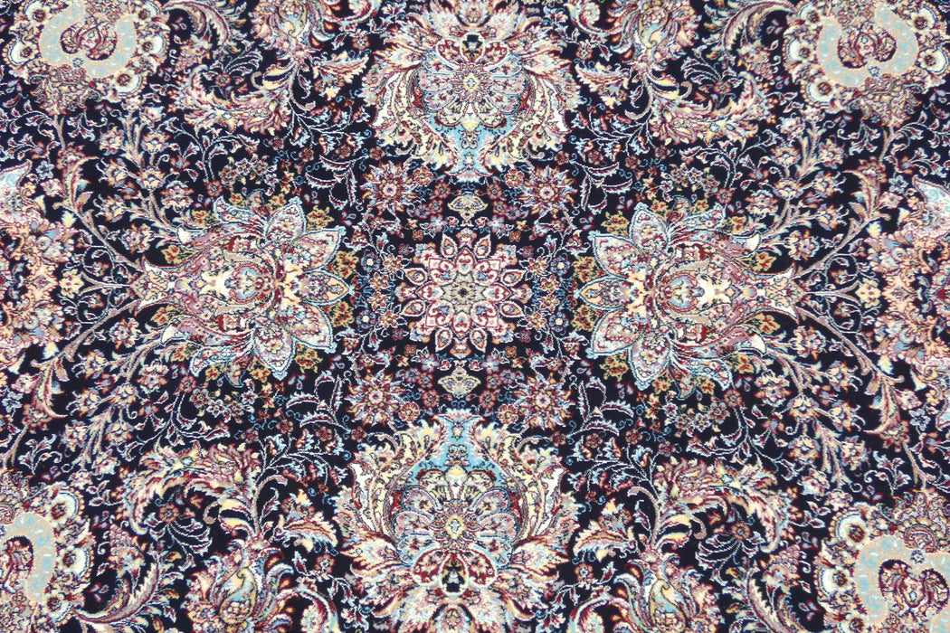 Anahita Collection Rug - Royal Medallion in Navy- Rugs Direct