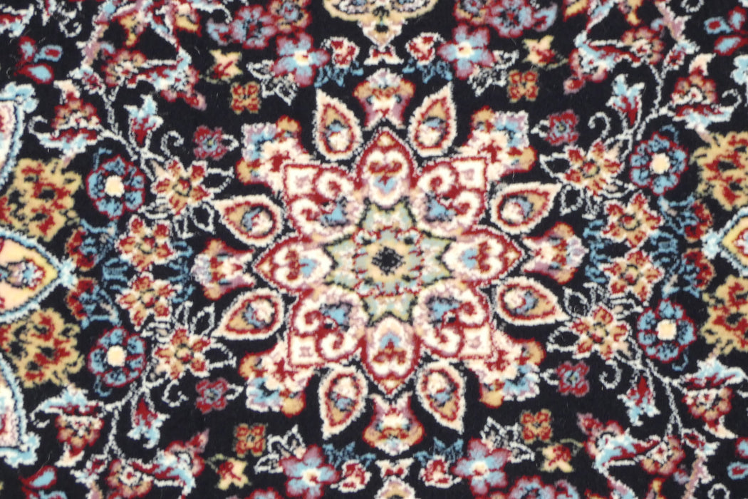 Anahita Collection Rug - Royal Medallion in Navy- Rugs Direct
