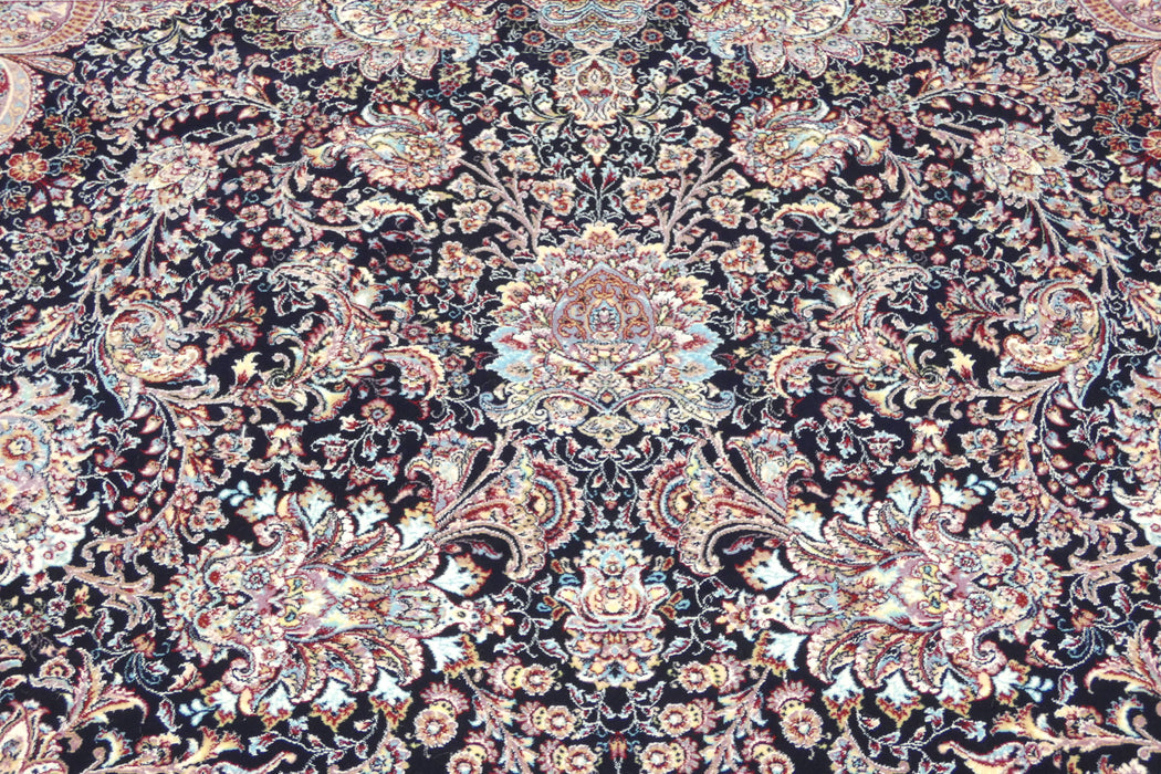 Anahita Collection Rug - Royal Medallion in Navy- Rugs Direct