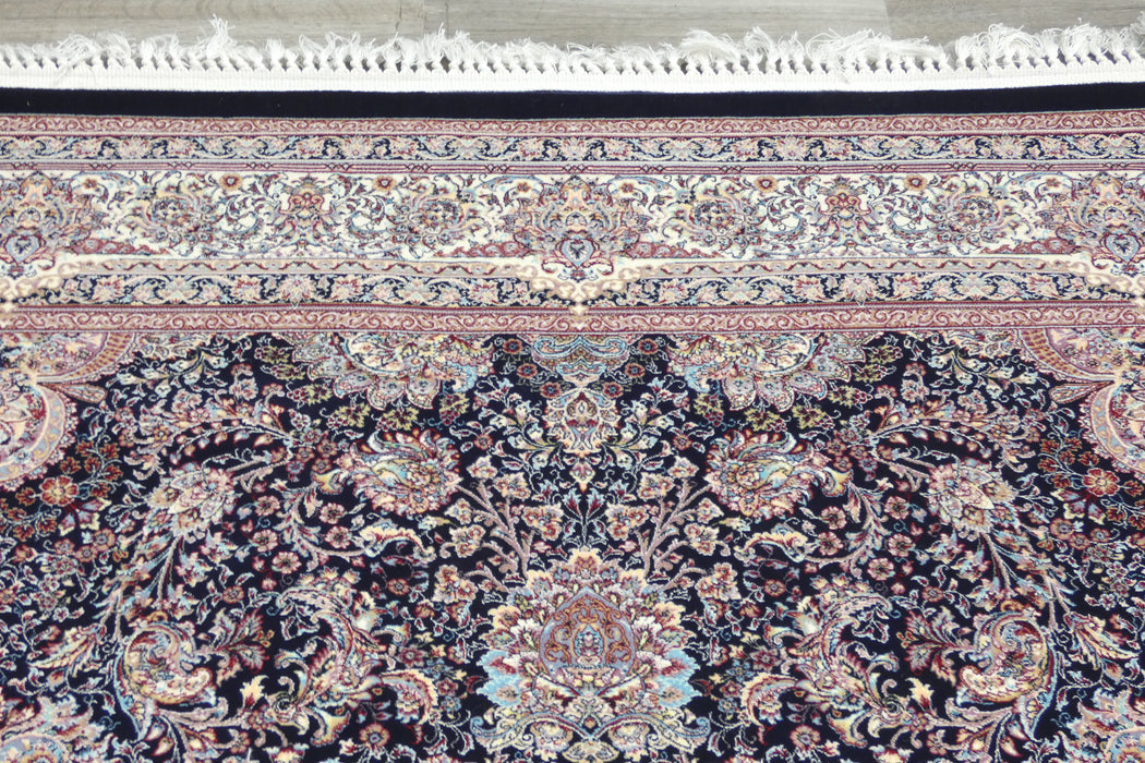 Anahita Collection Rug - Royal Medallion in Navy- Rugs Direct