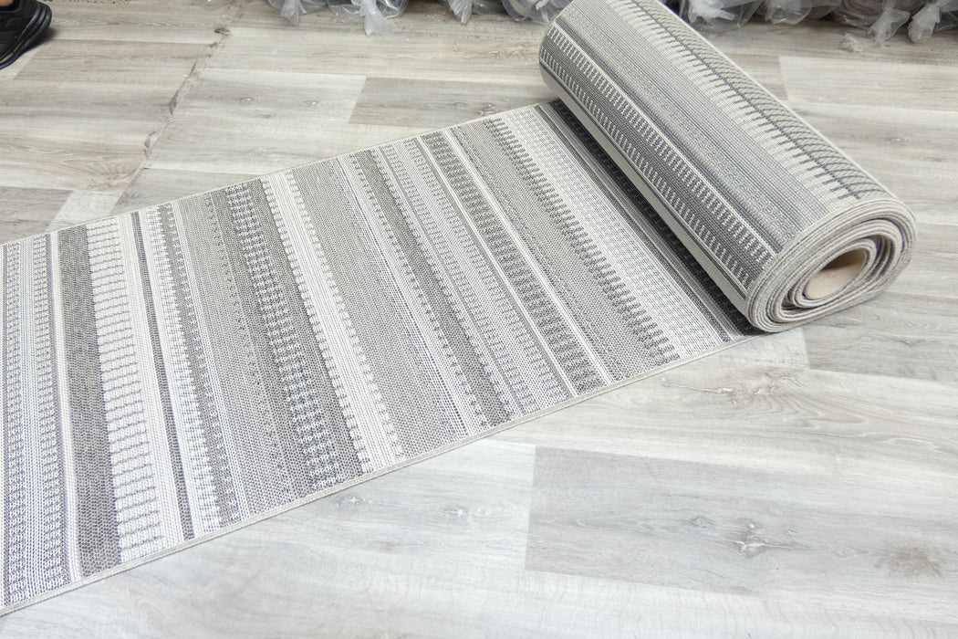 Newport Indoor/Outdoor Flatweave Hallway Runner 80cm x Cut to order- Rugs Direct