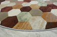 Hive Geometric Design Oval Argentum Rug Size: 200 x290cm- Rugs Diretc 