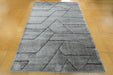 Luxurious Textured Modern Design Masai Rug (14122-2131) Size: 160 x 230cm - Rugs Direct