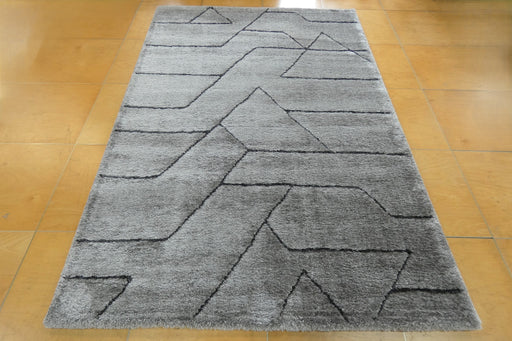 Luxurious Textured Modern Design Masai Rug (14122-2131) Size: 160 x 230cm - Rugs Direct