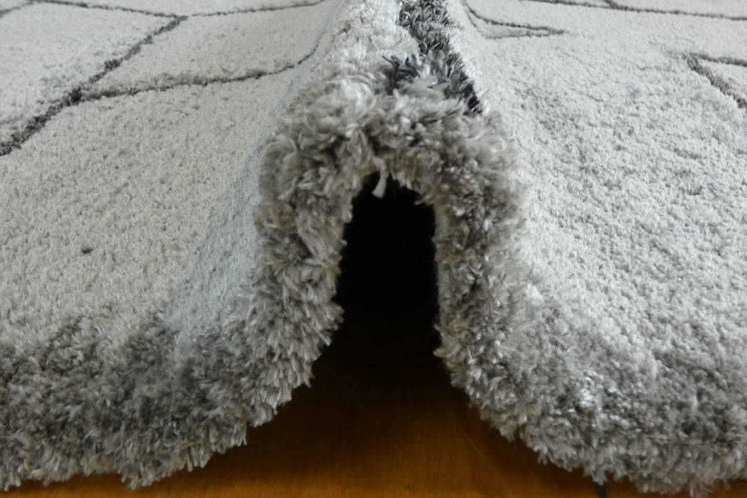 Luxurious Textured Modern Design Masai Rug (14122-2131) Size: 160 x 230cm - Rugs Direct