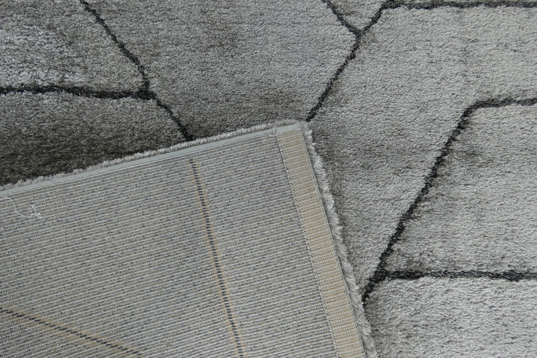 Luxurious Textured Modern Design Masai Rug (14122-2131) Size: 160 x 230cm - Rugs Direct