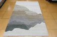 Abstract Design Textured Mehari Shaggy Rug (23162-6747) Size: 160 x 230cm -  Rugs Direct
