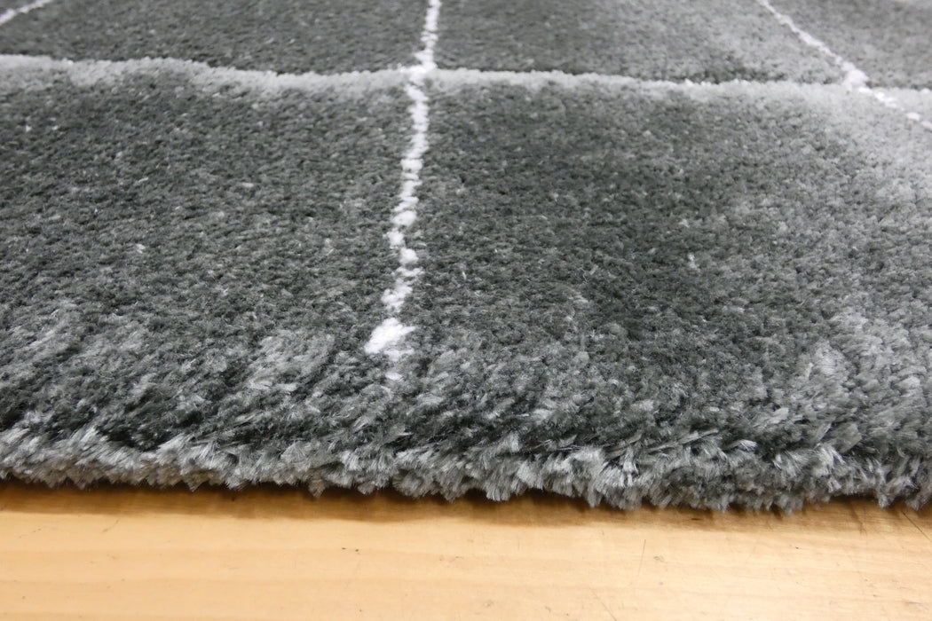 Luxurious Textured Modern Design Masai Rug (14038-4393) Size: 160 x 230cm - Rugs Direct