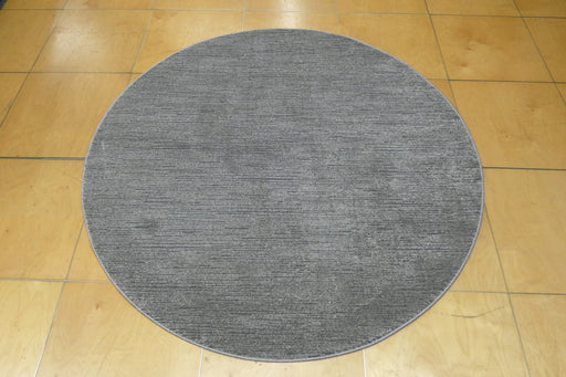 Modern Luxurious Textured Trentino Round Rug (41033-7131) Size: 160 x 160cm - Rugs Direct
