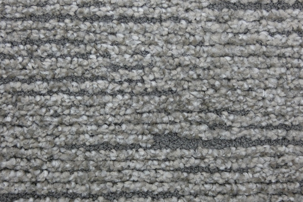 Modern Luxurious Textured Trentino Round Rug (41033-7131) Size: 160 x 160cm - Rugs Direct