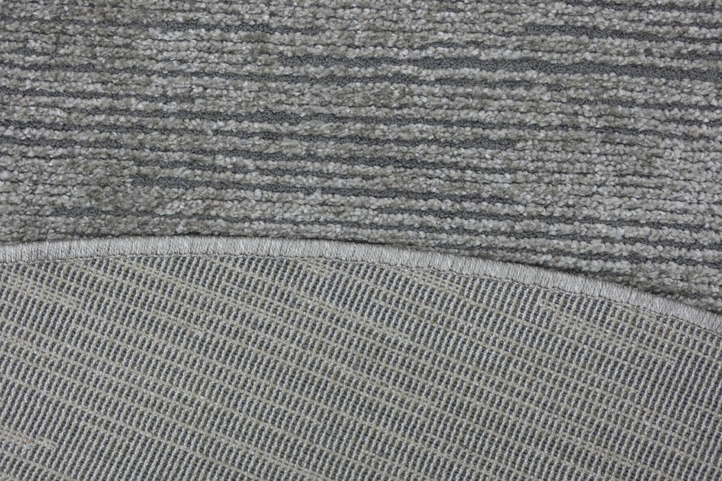 Modern Luxurious Textured Trentino Round Rug (41033-7131) Size: 160 x 160cm - Rugs Direct