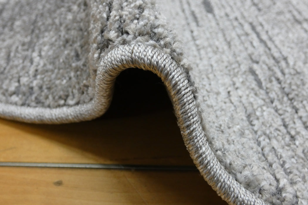 Modern Luxurious Textured Trentino Round Rug (41033-7131) Size: 160 x 160cm - Rugs Direct