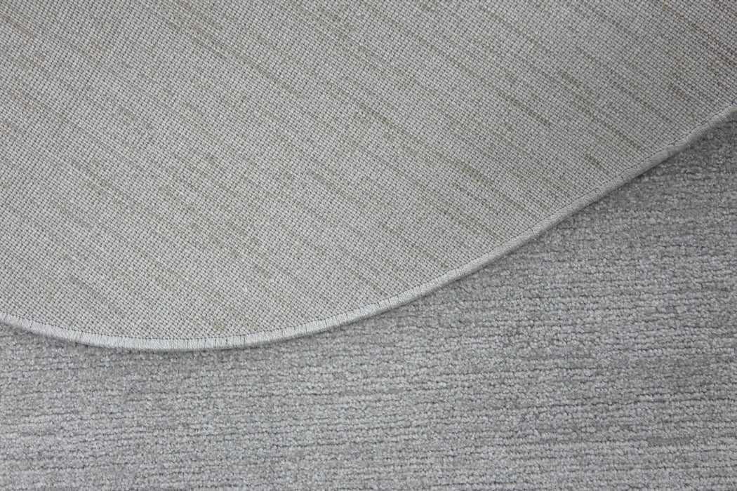 Luxurious Plain Textured Trentino Pebble Shape Rug (41005-2121) Size: 200 x 290cm - Rugs Direct