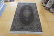 Persian Hand Knotted Tabriz Wool and Silk Mahi Design Rug- Rugs Direct 