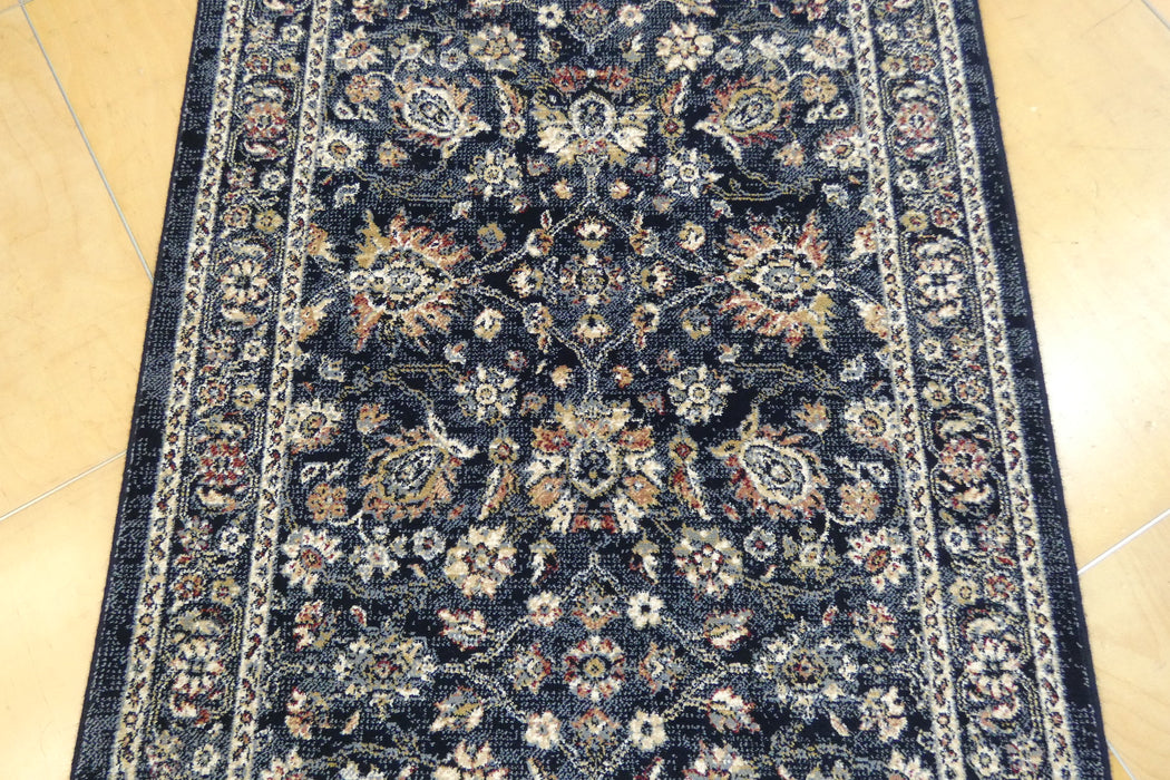 Da Vinci Ornate Traditional Design Hallway Runner 80cm Wide x Cut to Order (57166-3434)- Rugs Direct 