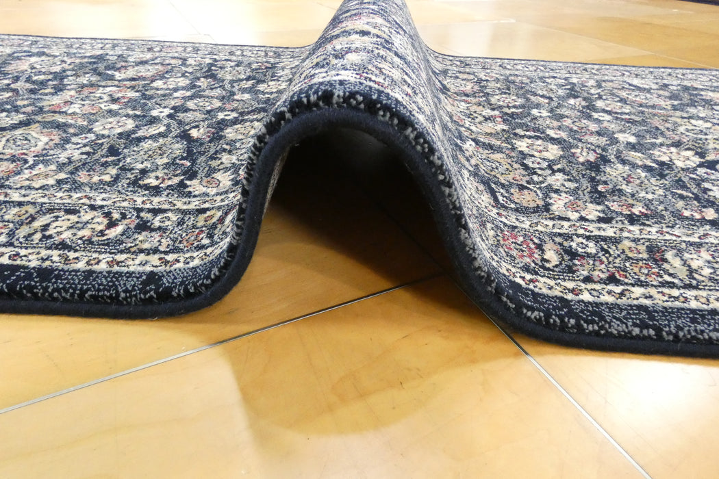 Da Vinci Ornate Traditional Design Hallway Runner 80cm Wide x Cut to Order (57166-3434)- Rugs Direct 