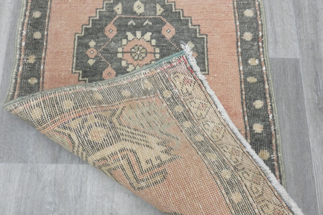 Vintage Hand Knotted Anatolian Turkish Rug Size: 105 x 52cm- Rugs Direct 