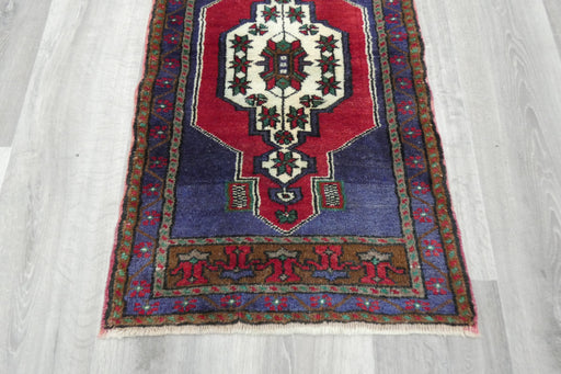 Vintage Turkish Anatolian Tribal Rug  Size: 92 x 53cm- Rugs Direct 
