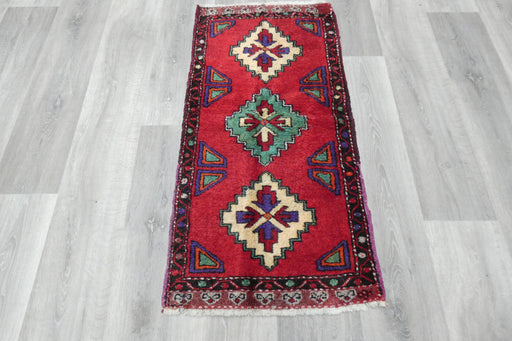 Vintage Turkish Anatolian Tribal Rug  Size: 106 x 53cm- Rugs Direct 