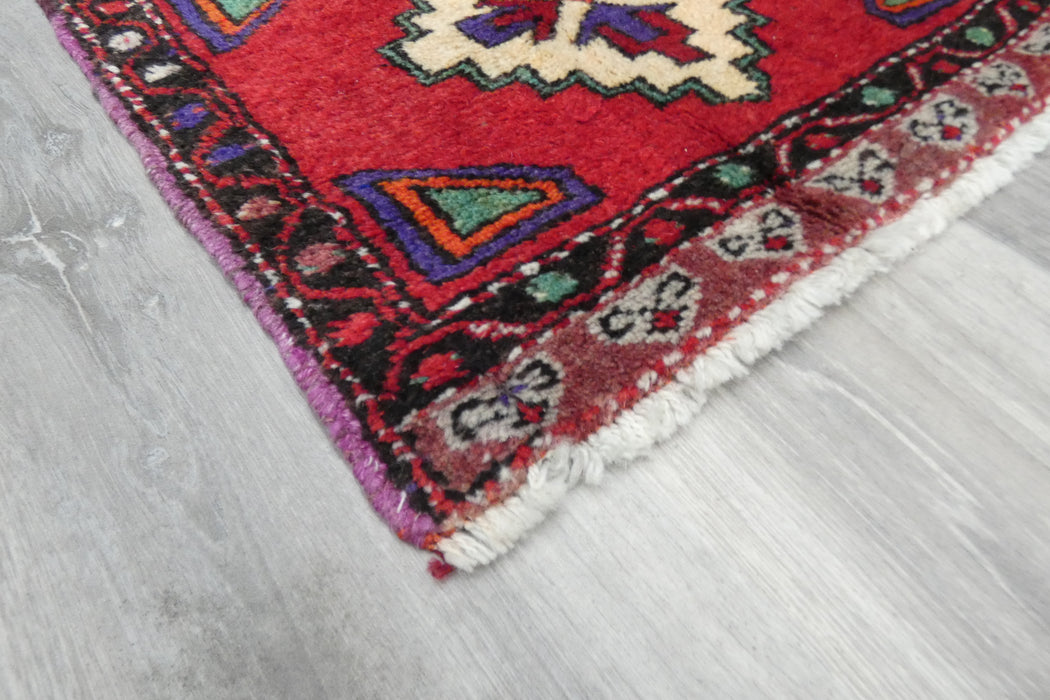 Vintage Turkish Anatolian Tribal Rug  Size: 106 x 53cm- Rugs Direct 