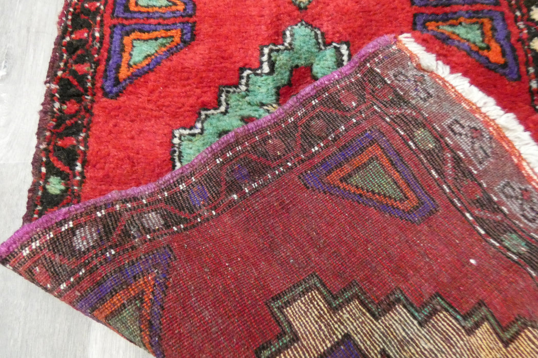 Vintage Turkish Anatolian Tribal Rug  Size: 106 x 53cm- Rugs Direct 