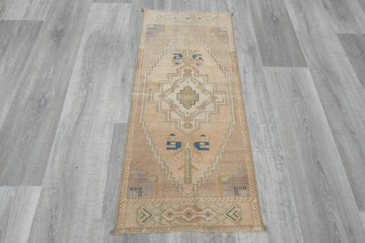 Vintage Hand Knotted Anatolian Turkish Rug Size: 97 x 45cm- Rugs Direct 