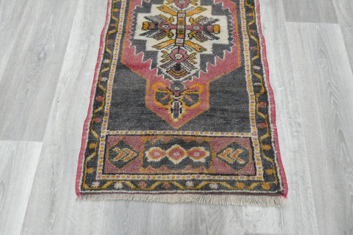 Vintage Hand Knotted Anatolian Turkish Rug Size: 115 x 50cm- Rugs Direct 