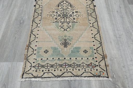 Vintage Hand Knotted Anatolian Turkish Rug Size: 92 x 52cm- Rugs Direct 