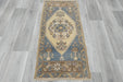 Vintage Hand Knotted Anatolian Turkish Rug Size: 126 x 60cm- Rugs direct 