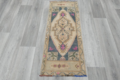 Vintage Hand Knotted Anatolian Turkish Rug Size: 120 x 60cm- RUGS DIRECT