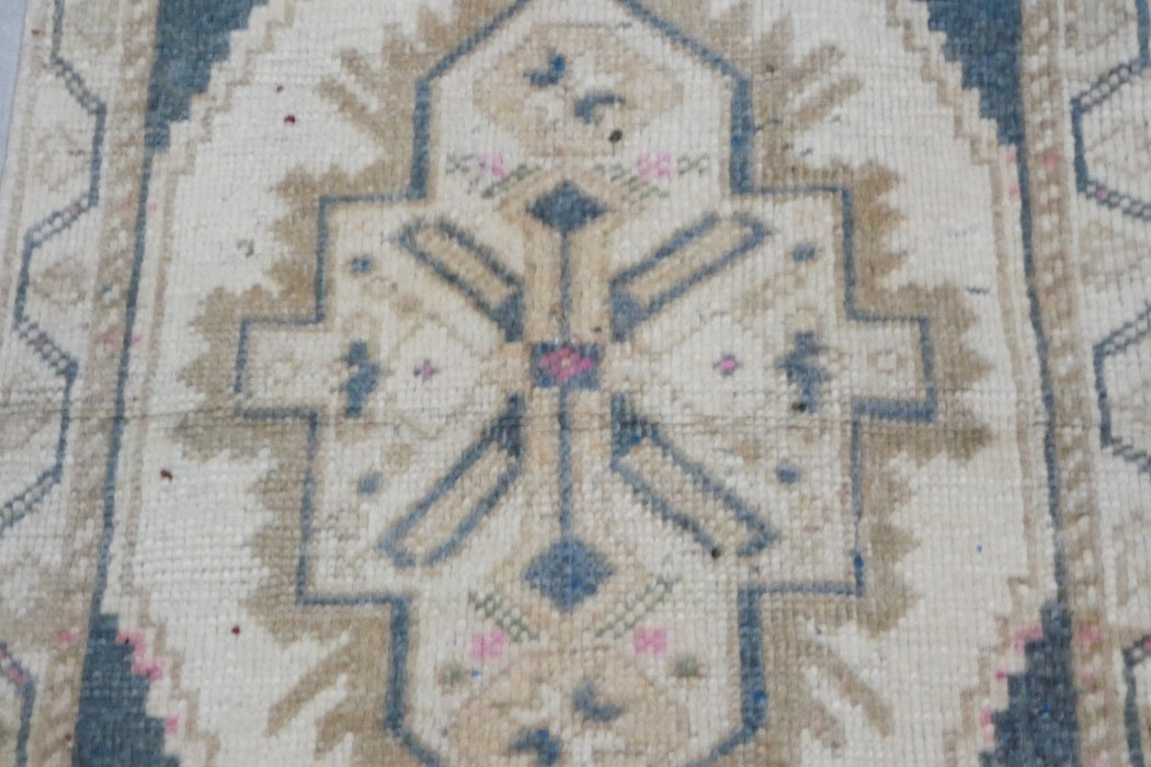 Vintage Hand Knotted Anatolian Turkish Rug Size: 120 x 60cm- RUGS DIRECT