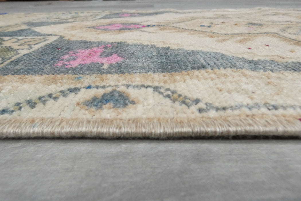 Vintage Hand Knotted Anatolian Turkish Rug Size: 120 x 60cm- RUGS DIRECT