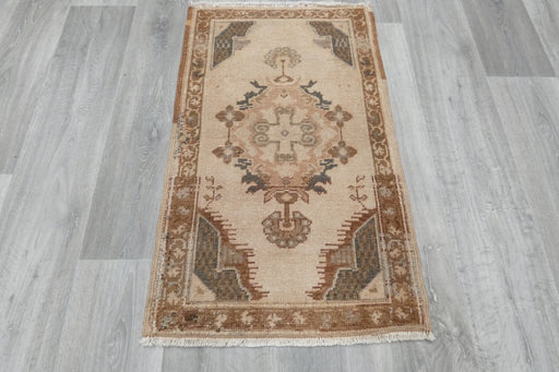 Vintage Hand Knotted Anatolian Turkish Rug Size: 93 x 56cm- RUGS DIRECT 