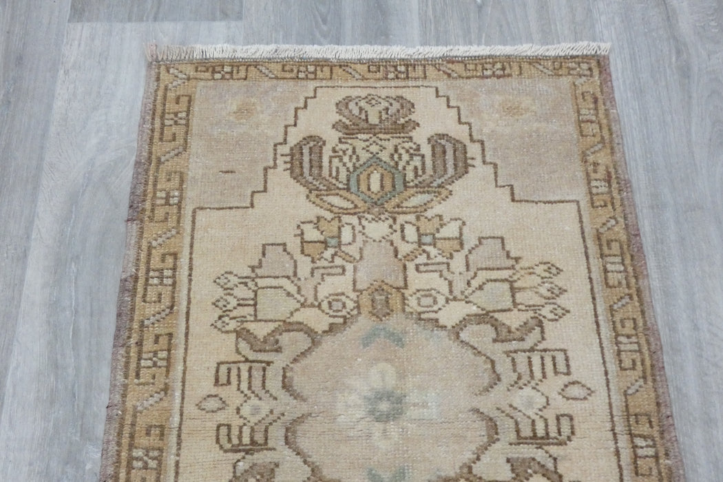 Vintage Hand Knotted Anatolian Turkish Rug Size: 86 x 52cm- Rugs Direct 