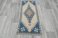 Vintage Hand Knotted Anatolian Turkish Rug Size: 120 x 55cm- Rugs Direct 