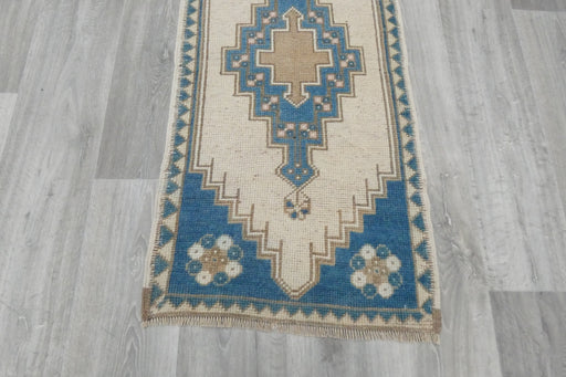 Vintage Hand Knotted Anatolian Turkish Rug Size: 120 x 55cm- Rugs Direct 