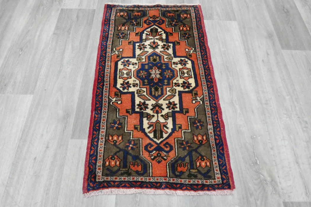 Vintage Turkish Anatolian Tribal Rug  Size: 100 x 57cm- Rugs Direct 