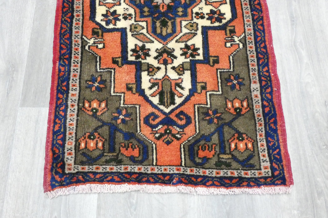 Vintage Turkish Anatolian Tribal Rug  Size: 100 x 57cm- Rugs Direct 