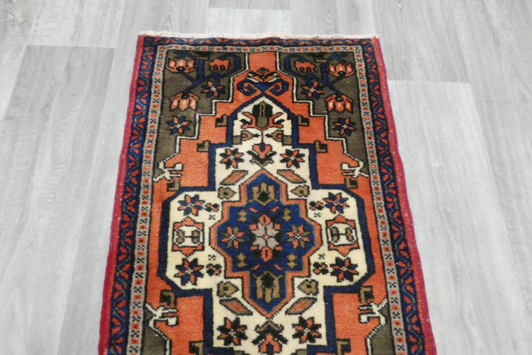 Vintage Turkish Anatolian Tribal Rug  Size: 100 x 57cm- Rugs Direct 